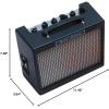 imageFender Mini Deluxe Electric Guitar Amp Mini Guitar Amp Portable Amplifier 3 Watts BlackBlack