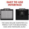 imageFender Mini Deluxe Electric Guitar Amp Mini Guitar Amp Portable Amplifier 3 Watts BlackBlack