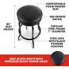 imageFender Spaghetti Logo Swivel Barstool with Guitar Picks Pouch Great Gifts for Dad with 1 Year Limited Warranty Simple Assembly BlackBlack 30quotBlackout Logo