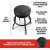 imageFender Spaghetti Logo Swivel Barstool with Guitar Picks Pouch Great Gifts for Dad with 1 Year Limited Warranty Simple Assembly BlackBlack 30quotBlackout Logo