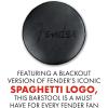 imageFender Spaghetti Logo Swivel Barstool with Guitar Picks Pouch Great Gifts for Dad with 1 Year Limited Warranty Simple Assembly BlackBlack 30quotBlackout Logo