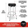 imageFender Spaghetti Logo Swivel Barstool with Guitar Picks Pouch Great Gifts for Dad with 1 Year Limited Warranty Simple Assembly BlackBlack 30quotCustom Shop