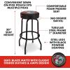 imageFender Spaghetti Logo Swivel Barstool with Guitar Picks Pouch Great Gifts for Dad with 1 Year Limited Warranty Simple Assembly BlackBlack 30quotGuitar and Amps