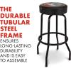imageFender Spaghetti Logo Swivel Barstool with Guitar Picks Pouch Great Gifts for Dad with 1 Year Limited Warranty Simple Assembly BlackBlack 30quotGuitar and Amps