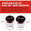 imageFender Spaghetti Logo Swivel Barstool with Guitar Picks Pouch Great Gifts for Dad with 1 Year Limited Warranty Simple Assembly BlackBlack 30quotRed Sparkle