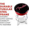 imageFender Spaghetti Logo Swivel Barstool with Guitar Picks Pouch Great Gifts for Dad with 1 Year Limited Warranty Simple Assembly BlackBlack 30quotRed Sparkle