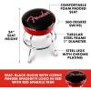 imageFender Spaghetti Logo Swivel Barstool with Guitar Picks Pouch Great Gifts for Dad with 1 Year Limited Warranty Simple Assembly BlackBlack 30quotRed Sparkle