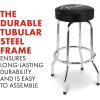 imageFender Spaghetti Logo Swivel Barstool with Guitar Picks Pouch Great Gifts for Dad with 1 Year Limited Warranty Simple Assembly BlackBlack 30quotSpaghetti Logo