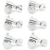 imageFender Deluxe Locking Staggered Guitar Tuners Vintage Buttons ChromeRight Hand