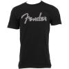 imageFender Spaghetti Logo Wavy Checker TShirt 100 Cotton Pink Checker SSmall