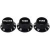 imageFender Strat Knobs One Volume Two Tone Black