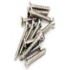imageFender VintageStyle BassTelecaster BridgeStrap Button Mounting Screws for Electric Guitar Nickel