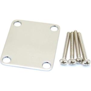 imageFender 4Bolt VintageStyle Neck Plate Plain  ChromePlate Plain