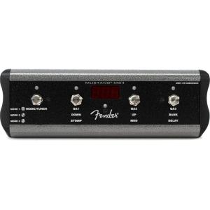 imageFender 4Button MS4 Footswitch Mustang Series Amplifiers Preset Up Down Quick Access Effects OnOff or Tap Tempo Includes 14quot Jack