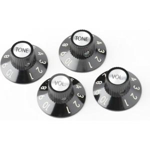 imageFender 72 Telecaster Custom Knobs  Black Set of 4Knobs