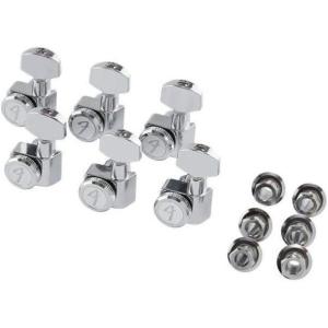 imageFender Deluxe Locking Staggered Guitar Tuners LeftHanded ChromePolished Chrome