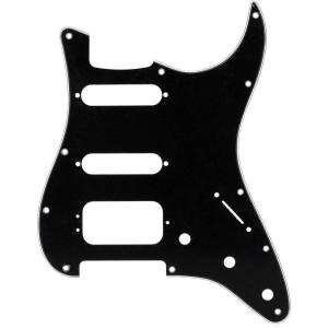 imageFender Modern Pickguard HSS Stratocaster 11Hole  Black 3Ply 3Screw Hum