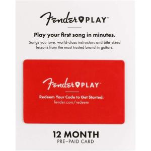 imageFender Play 6Month Subscription Prepaid Gift Card12  Month Subscription