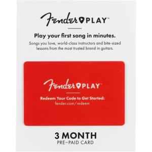 imageFender Play 6Month Subscription Prepaid Gift Card3  Month Subscription