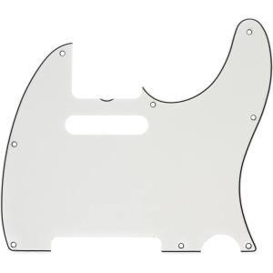 imageFender Pure Vintage 64 Telecaster Electric Guitar Pickguard 8Hole Eggshell 3PlyWhite