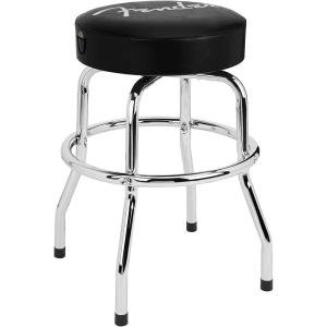 imageFender Spaghetti Logo Swivel Barstool with Guitar Picks Pouch Great Gifts for Dad with 1 Year Limited Warranty Simple Assembly BlackBlack 30quotSpaghetti Logo
