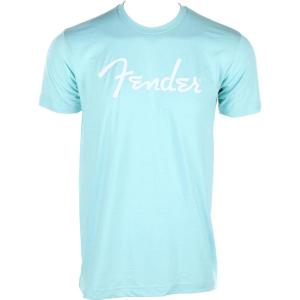 imageFender Spaghetti Logo TShirt Surf Green SDaphne Blue