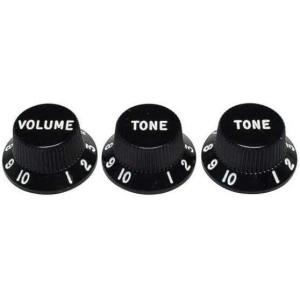 imageFender Strat Knobs One Volume Two Tone Black