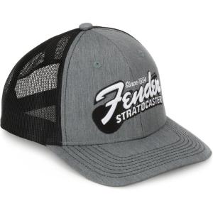 imageFender Stratocaster Guitar Hat Trucker Ht with Adjustable Strap Heather Gray