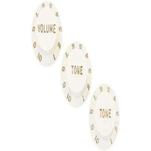 imageFender Stratocaster Parchment Knobs  Volume Tone Tone Set of 3