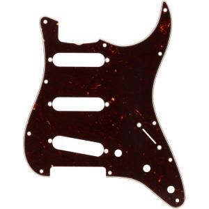 imageFender VintageStyle Pickguard 60s Stratocaster 11Hole  Black 3PlyBlack
