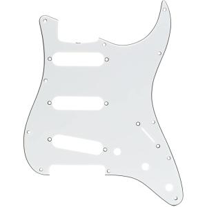 imageFender VintageStyle Pickguard 60s Stratocaster 11Hole  Black 3PlyParchment