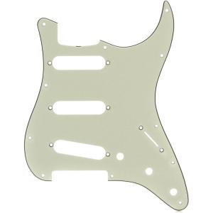 imageFender VintageStyle Pickguard 60s Stratocaster 11Hole  Black 3PlyTortoise Shell