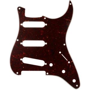 imageFender VintageStyle Pickguard Stratocaster 8Hole  Tortoise ShellBlack