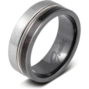 imageManly Bands  Officially Licensed Fender Guitar Rings for Men  Authentic Fender Guitar Sting Ring  Guitar Player Gifts  Ring Sizes 517  Mens Wedding BandThe Electric