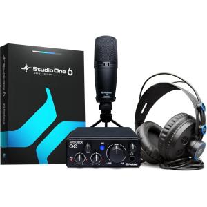 imagePreSonus AudioBox GO  USBC Audio Interface for music production with Studio One DAW Recording Software Music Tutorials Sound Samples and Virtual InstrumentsInterface  Headphones  Mic