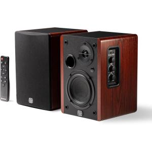 imagePreSonus Eris E3535quot Near Field Studio Monitors Pair  Powered Desktop Speakers for Music Production StudioQuality Recording and Active Media Reference4 BT Woodgrain