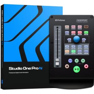 imagePreSonus ioStation 24c 2x2 192 kHz USB Audio Interface and Production Controller with Studio One Artist and Ableton Live Lite DAW Recording Software1 Fader Control Surface  New Version