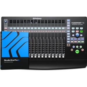 imagePreSonus ioStation 24c 2x2 192 kHz USB Audio Interface and Production Controller with Studio One Artist and Ableton Live Lite DAW Recording Software16 Fader Control Surface