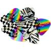 imageFender 0980351805 Shape Premium Picks 12 Pack for electric guitar acoustic guitar mandolin and bassZebra