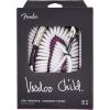 imageFender 30 Feet Hendrix Voodoo Child Cable  Purple Straight to AngledWhite