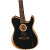 imageFender Acoustasonic Player Telecaster Acoustic Electric Guitar with 2Year Warranty Brushed Black Rosewood Fingerboard with Gig BagBrushed Black