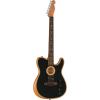 imageFender Acoustasonic Player Telecaster Acoustic Electric Guitar with 2Year Warranty Brushed Black Rosewood Fingerboard with Gig BagBrushed Black