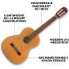 imageFender Acoustic Guitar Kit Starter Pack Classical Guitar Small Beginner Guitar 34 Size with Nylon Strings Easier on Fingers Includes Guitar Bag Guitar Strap and More