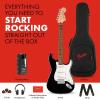 imageFender Affinity Series Stratocaster Mustang Micro Pack Laurel Fingerboard Black Gig Bag HD9 US CA EU AU JP