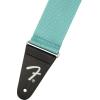 imageFender Am Pro Seat Belt Guitar Strap Guitar Accessories 2in Mystic Surf GreenMiami Blue