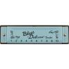 imageFender Blues Deluxe Harmonica Stocking Stuffers Guitar Accessories Key of C 10 Holes Includes Hard Plastic Carrying Case Daphne Blue