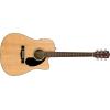 imageFender CD60SCE Dreadnought Cutaway Acoustic Electric Guitar with 2Year Warranty Fishman Pickup and Preamp System NaturalNatural