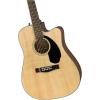 imageFender CD60SCE Dreadnought Cutaway Acoustic Electric Guitar with 2Year Warranty Fishman Pickup and Preamp System NaturalNatural