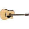 imageFender CD60SCE Dreadnought Cutaway Acoustic Electric Guitar with 2Year Warranty Fishman Pickup and Preamp System NaturalNatural