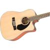 imageFender CD60SCE Dreadnought Cutaway Acoustic Electric Guitar with 2Year Warranty Fishman Pickup and Preamp System NaturalNatural Finish